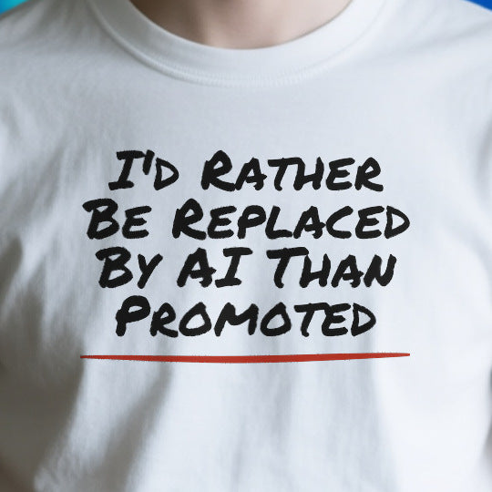 Close-up of the OD89D8AFA0C1 print on a white unisex t-shirt