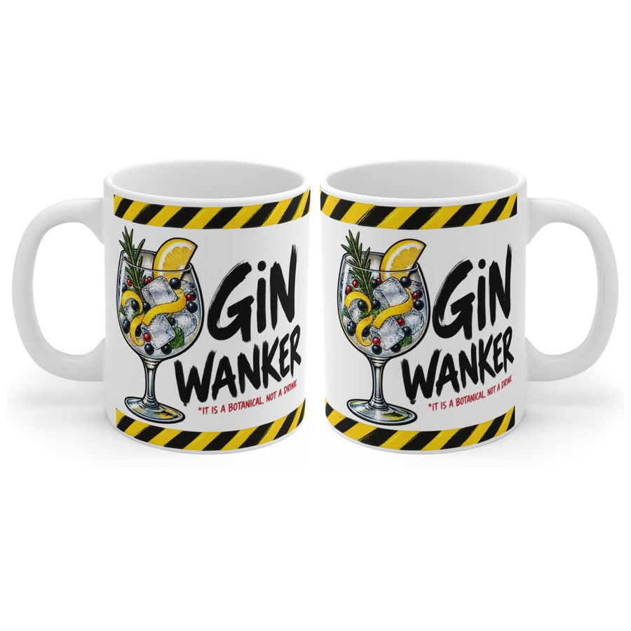 Gin Wanker mug, handle right