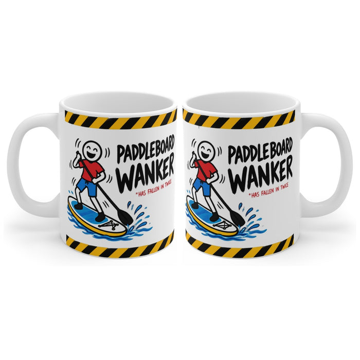Paddleboard Wanker mug, handle right