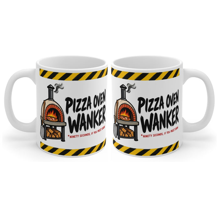 Pizza Oven Wanker mug, handle right