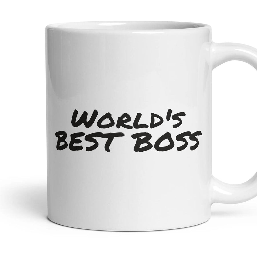 World's best boss — Funny Mug mug, 11oz white ceramic, handle right