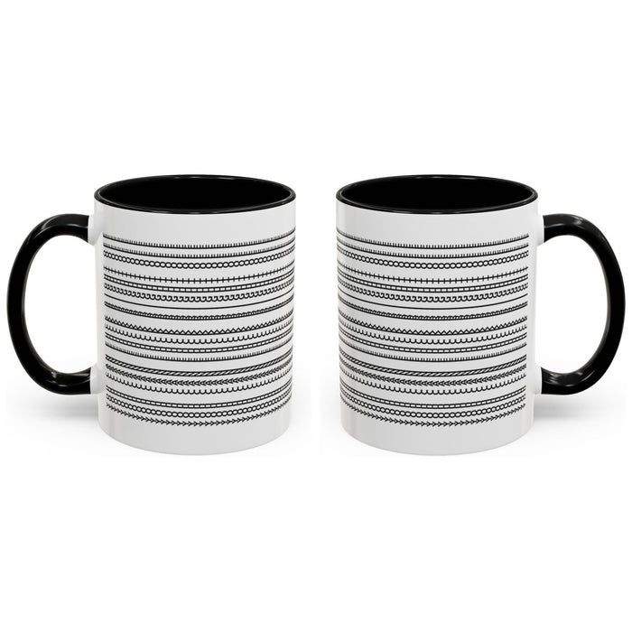 YOU CAN FUCK RIGHT OFF mug, 11oz white ceramic, black handle and interior, Black Handle & Inside, handle right