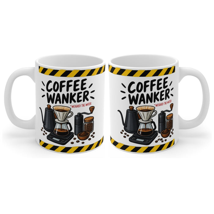Coffee Wanker mug, handle right