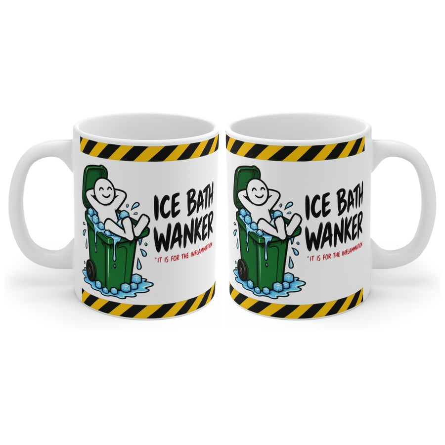 Ice Bath Wanker mug, handle right