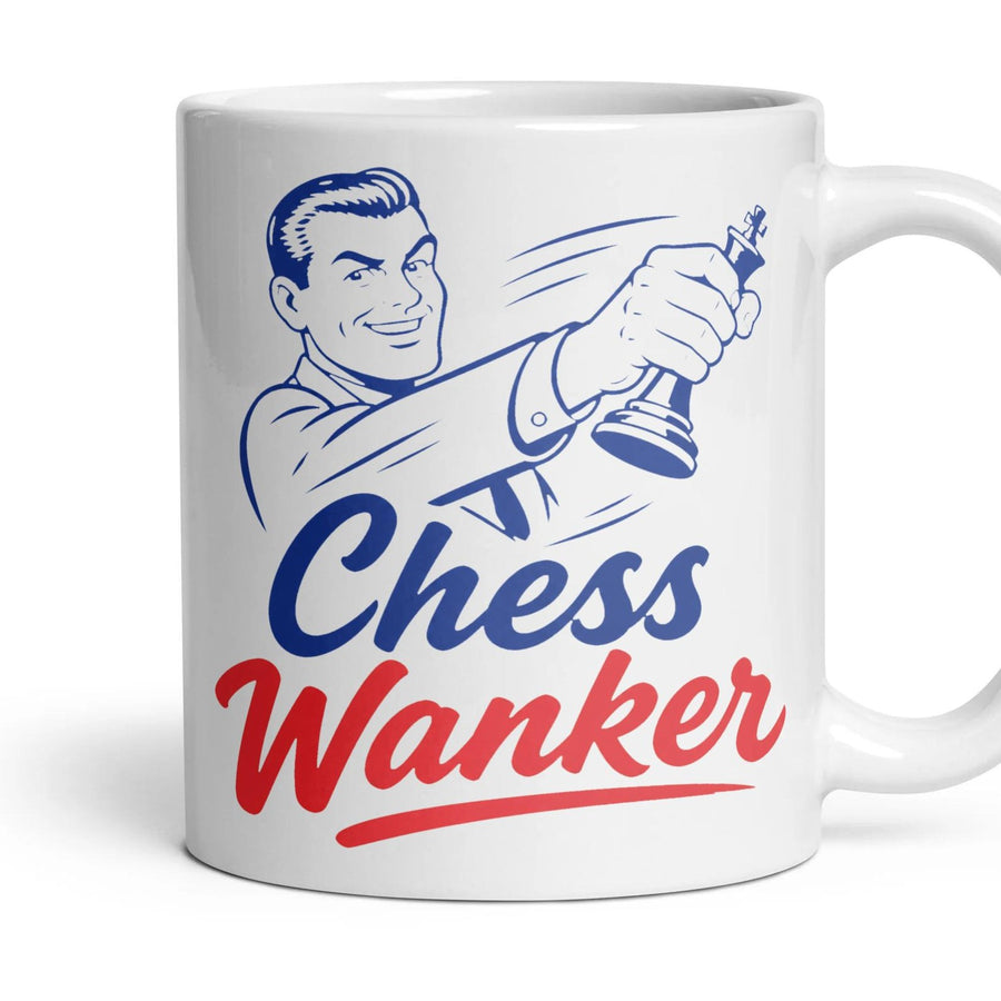 Chess
Wanker mug, 11oz white ceramic, handle right