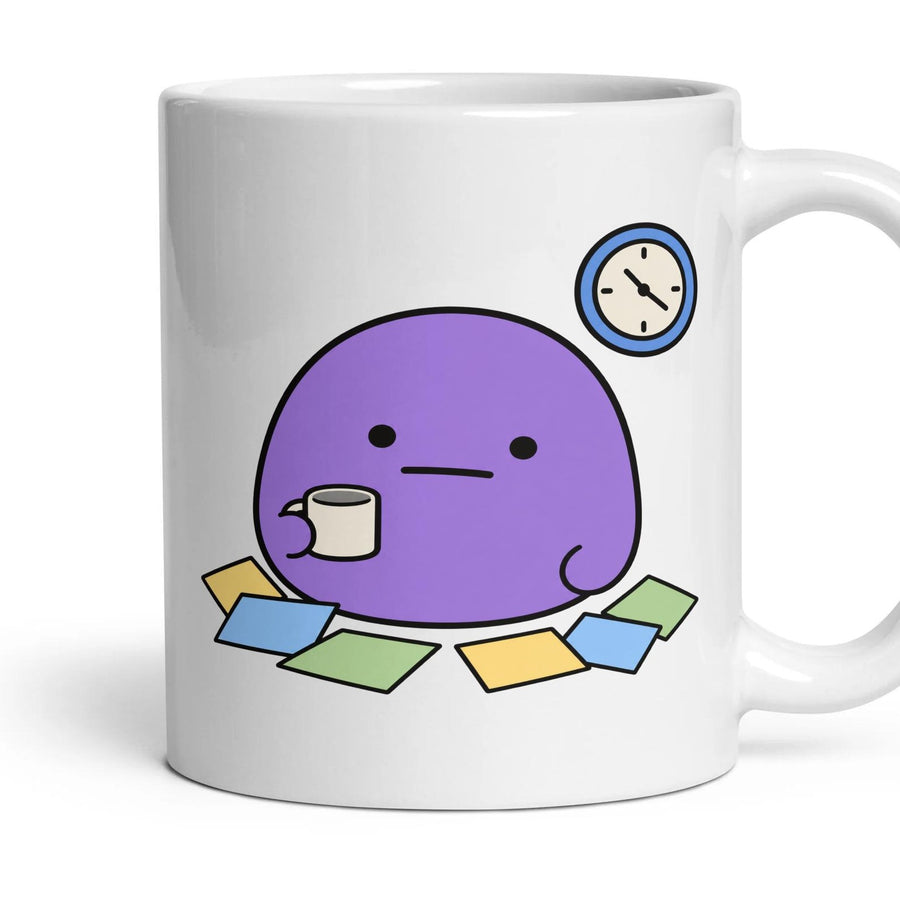 Revision mug, 11oz white ceramic, handle right