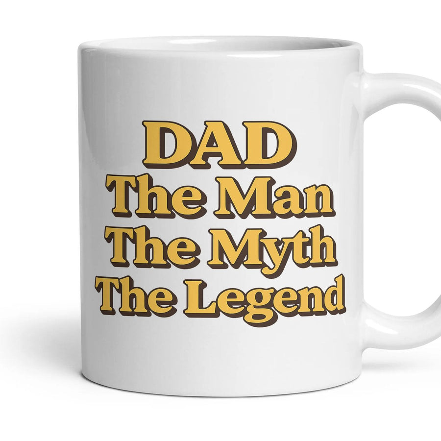 DAD
The Man
The Myth
The Legend mug, 11oz white ceramic, handle right