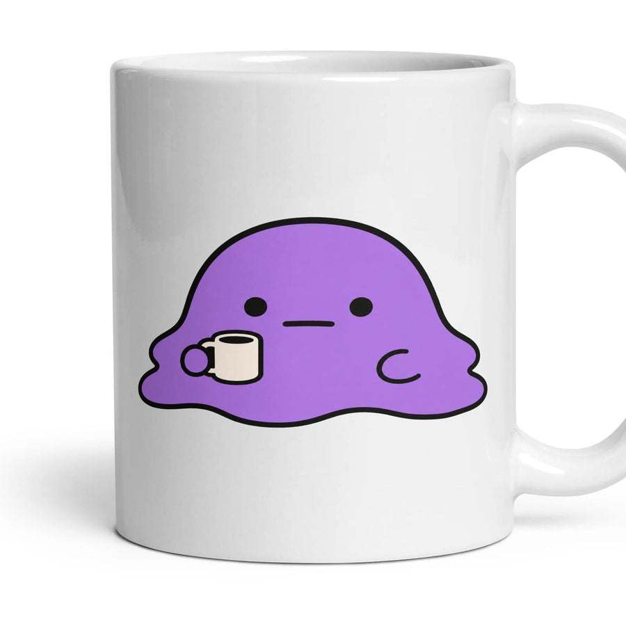 Monday mug, 11oz white ceramic, handle right