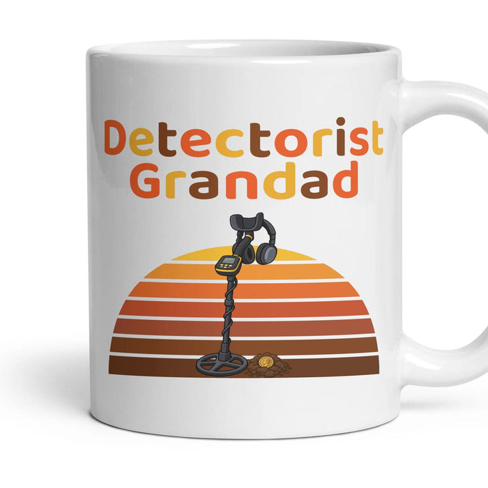Detectorist Grandad mug, 11oz white ceramic, handle right