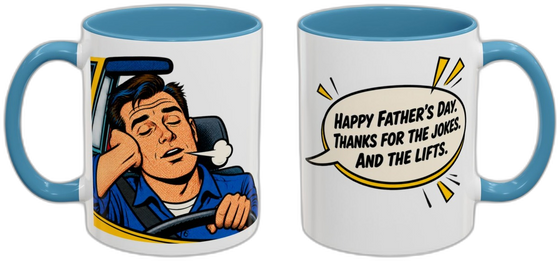 Happy Father's Day. Thanks for the jokes. And the lifts.